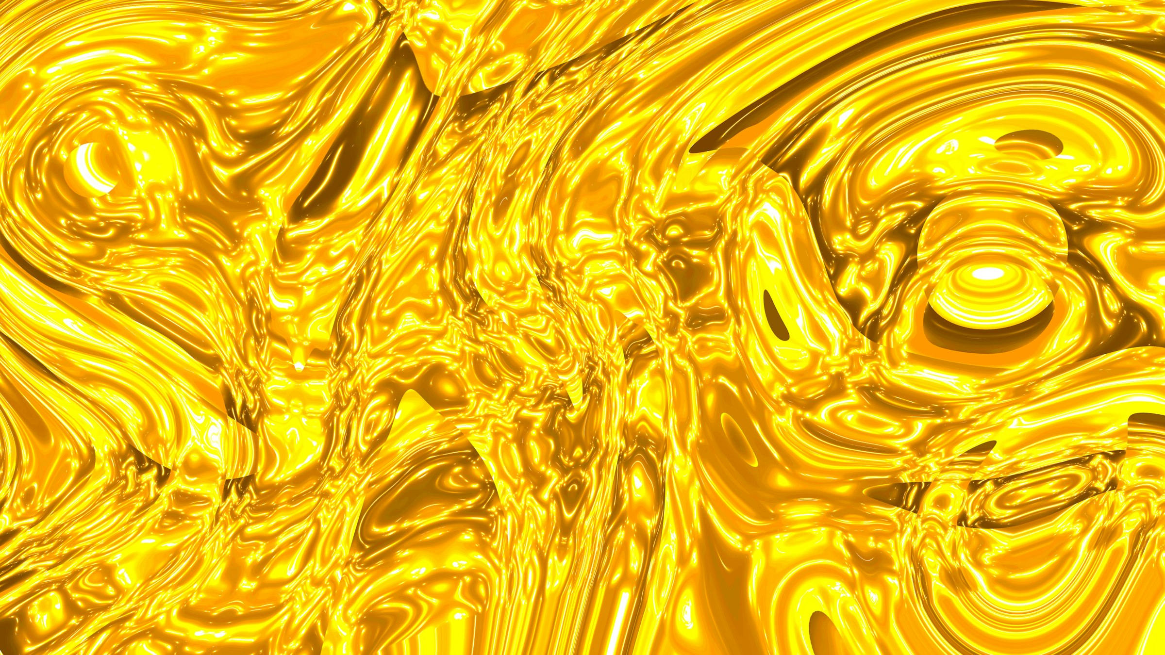 Molten gold being poured